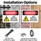 Signmission Keep Electrical Panel Clear Danger Sign, Plastic, 10in W x 7in L, 2PK OS-2PACK-DS-P-710-L-2219 - alternate 4